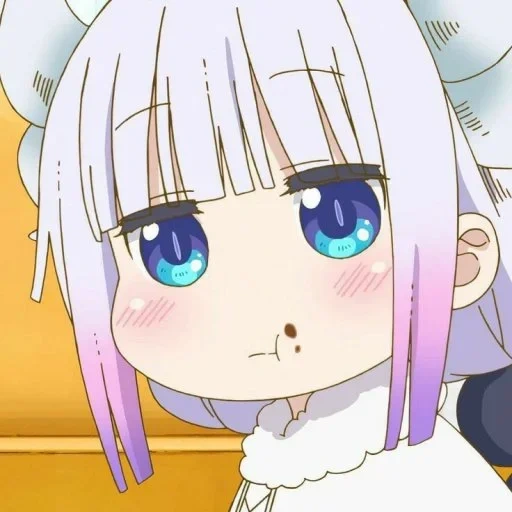 kanna kamui, kobayashi cannes, maid kobayashi cannes, anime anime kobayashi face, dragon maid kobayashi cannes