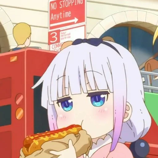 kanna kamui, karakter anime, maid kobayashi, maid kobayashi san, anime dragon maid cobia