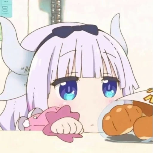 kanna kamui, maid kobayashi, naga pembantu kobayashi, kobayashi scanshot, anime dragon maid kobayashi