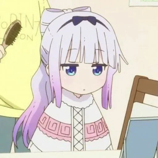 kanna kamui, canna anime, anime characters, canna kamui is crying, maid kobayashi cannes