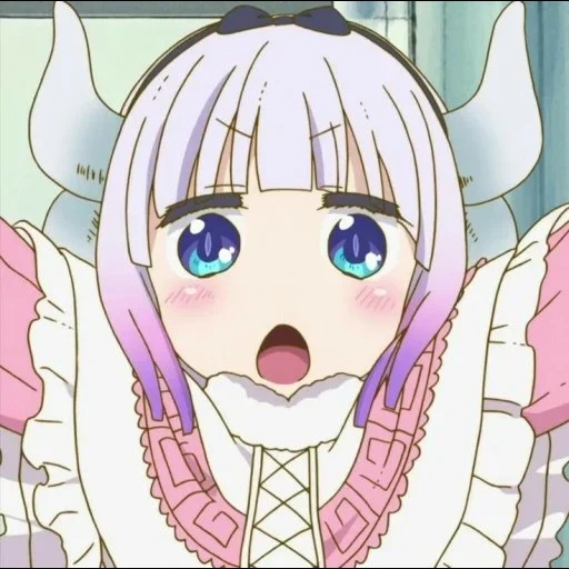 kobayashi, kanna kamui, cannes kobayashi, anime maid dragon, dragon maid kobayashi memes