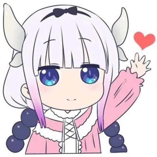 kanna, kanna kamui, кобаяши аниме, kobayashi san, дракон горничная кобаяши значки