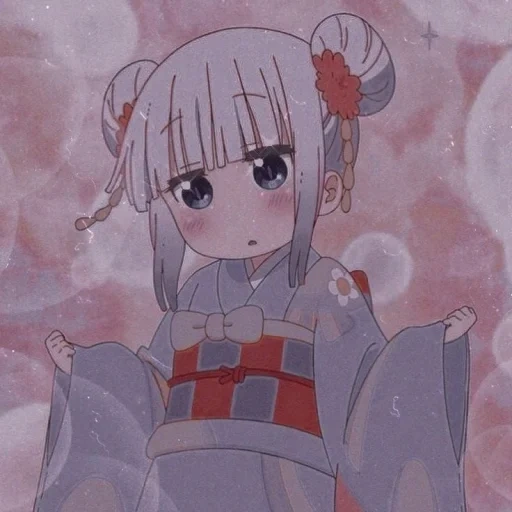 kanna kamui, дракон горничная кобаяши, soft aesthetic anime аниме, дракон горничная кобаяши аниме, дракон горничная кобаяши сан канна