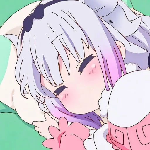 anime cute, kanna kamui, cannes kamui, maid kobayashi, dragon maid kobayashi