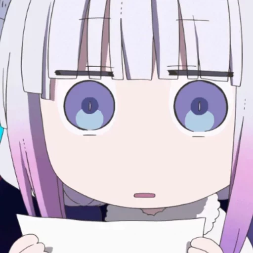 memes de anime, kanna kamui, cannes kamui evil, el meme estornuda anime, dragon maid kobayashi san cannes