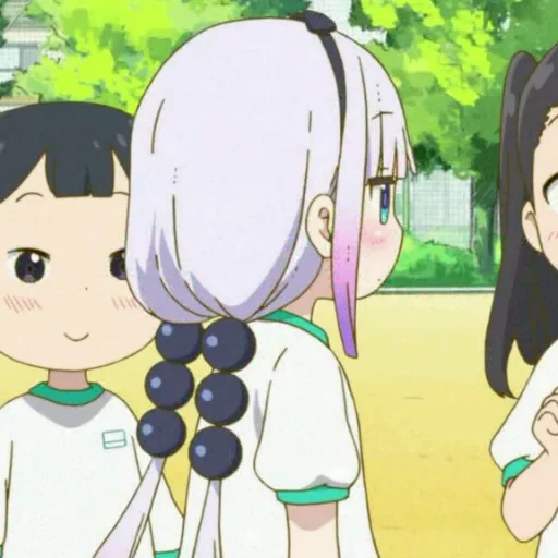 anime cute, anime characters, maid kobayashi, dragon maid kobayashi kan saikava, dragon maid kobayashi cannes saykava