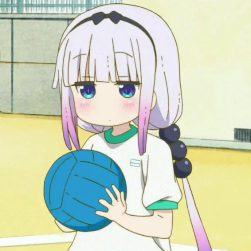 kobayashi san, kanna kamui, anime charaktere, dragon maid kobayashi, kanonendrache maid kobayashi