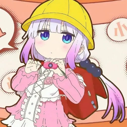 kobayashi san, kanna kamui, fhana ai no supreme, fhana ai tidak ada teks tertinggi, miss kobayashi s dragon maid