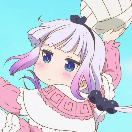 cannes kamui, kanna kamui, anime kawai, karakter anime, miss kobayashi s dragon maid