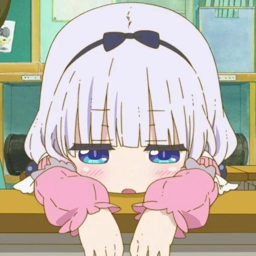 kobayashi, kanna kamui, cartoon character, kobayashi's maid, kobayashi's dragon maid