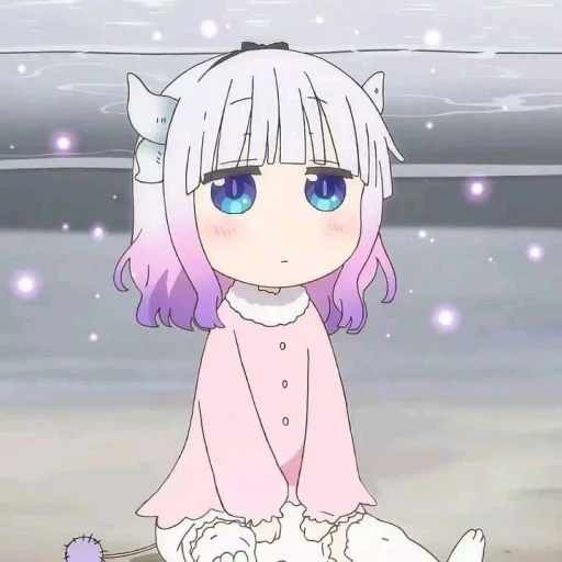 kanna, dragão manela, kanna kamui, personagens de anime, kobayashi san chi sem dragão de empregada