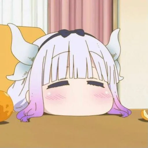 face, kanna kamui, kobayashi's maid, kobayashi canna processing, dragon maid of kobayashi sanjiangyuan