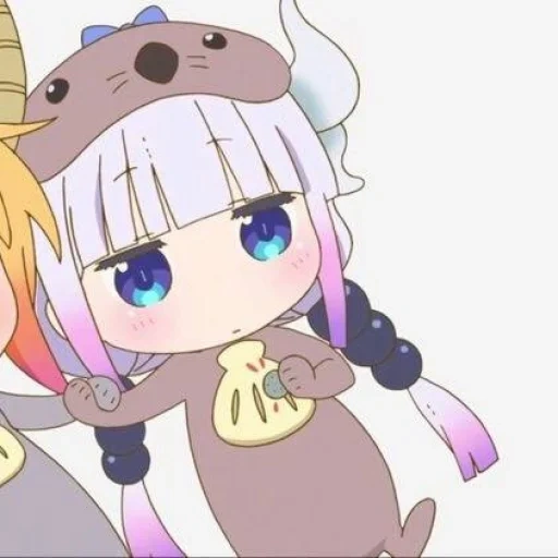 kanna kamui, anime di kobayashi, canna kamui render, dragon maid kobayashi san, cannon dragon maid kobayashi