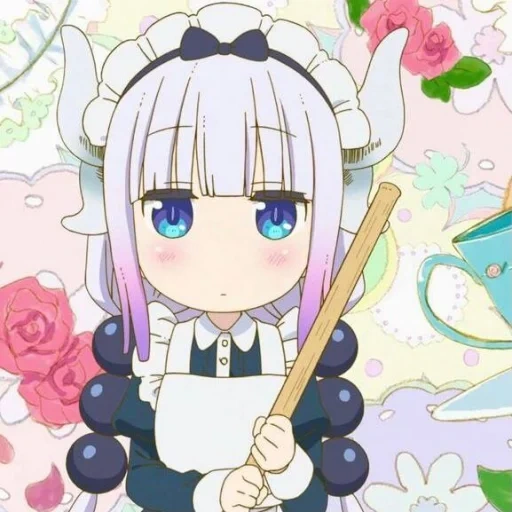 kobayashi san, kanna kamui, kobayashi's maid, kobayashi's maid, kobayashi's dragon maid