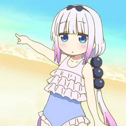 kobayashi, kanna kamui, karakter anime, personil anime canna kamui, naga pembantu kobayashi