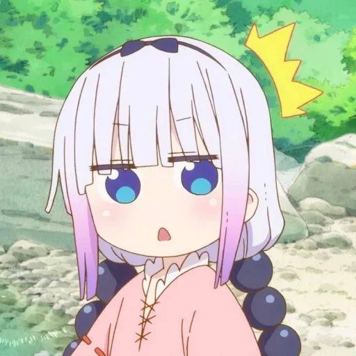 kanna, kanna kamui, kobayashi san, аниме персонажи, kobayashi san chi