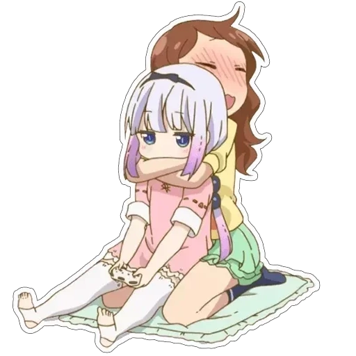 kanna kamui, kobayashi san, canna kamui saikawa, maid kobayashi saykava, anime dragon horn kobayashi-san canna saykava