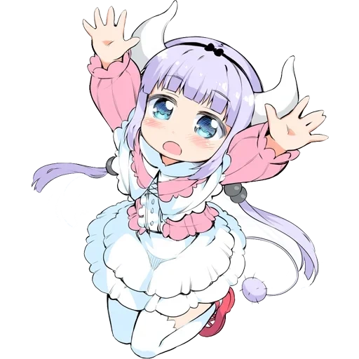 kanna kamui, kobayashi sanchibi, pembantu kecantikan kobayashi, sosok pembantu kobayashi, pembantu kobayashi