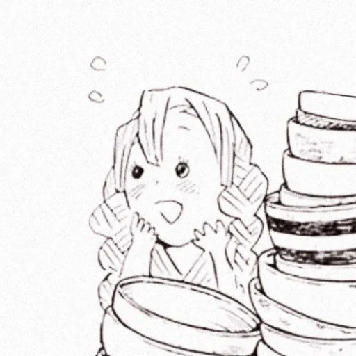 diagram, gambar anime, pewarnaan pancake, gambar seni anime, sketsa anime girl