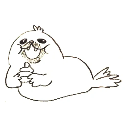 seal, a seal of love, white seal, rabbit seal, ordinary seal