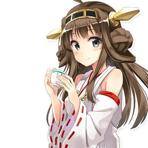 kongou, аниме kongou, конго кантай, kantai collection, kongou kantai collection