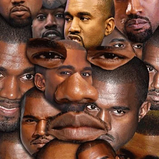 kanye west, kanye memes, kanye west m, kanye west collage, esquire magazine 2020