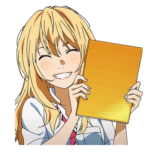 animación, chica de animación, kaori miyazono, papel de animación, firme mano de animación sonriente