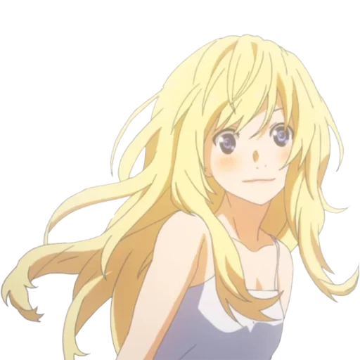 chica de animación, miyazono kaori, cuadros de miyano kaoru, tu mentira de abril, gong zong ahumado