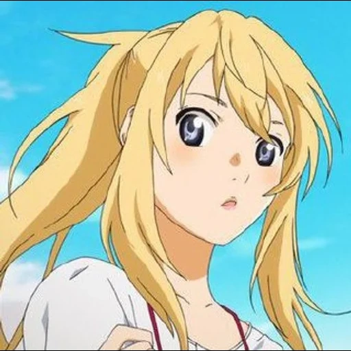 anime girl, kaoru miyazo, miyazono kaori, schön aussehende anime, deine aprillüge