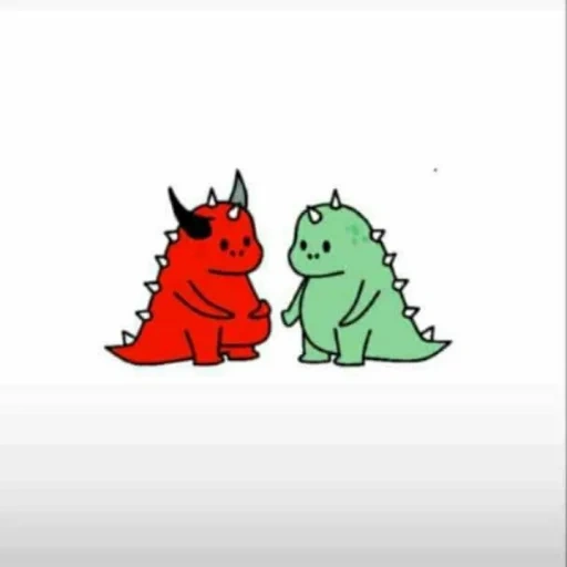 bt 21, dinosaure, trois chats dino, dessin animé de dinosaure, yang lagi viral di tiktok