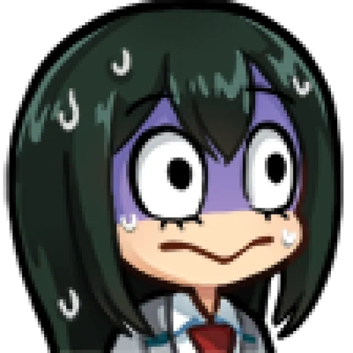 emote, tsuyu, creator, tsuyu asui, аниме персонажи