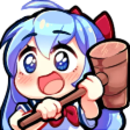 chibi, anime, anime, tianshi chibi, touhou kappa