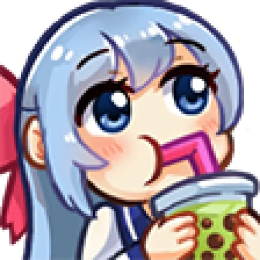 ayaka, discord emoji, emoticones de anime, anime de discordia emoji, discord de trébol negro emoji