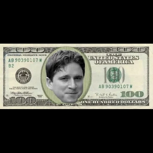 dinheiro, dólar, humano, dinheiro kappa, série de 100 2009a