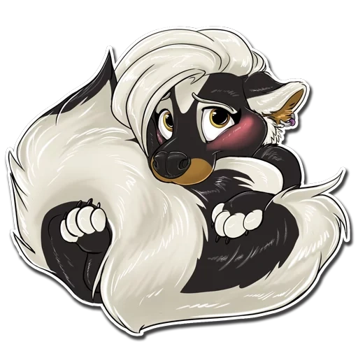 skunk, skunk fury, cartoon skunk, bambi skunk girl