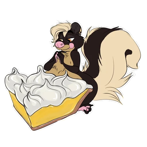 skunk, chen feifei, luni tunz skunk, disney characters, skunk pepe le pew