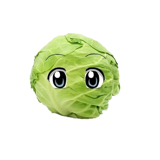 chou, visage de chou, chou vert, chou triste, cabbage 123 face