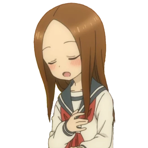 takagi, figura, takamu san, menina anime, animação provoca madeira alta