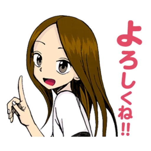 figure, takamida, anime girl, motif takagi, personnages d'anime