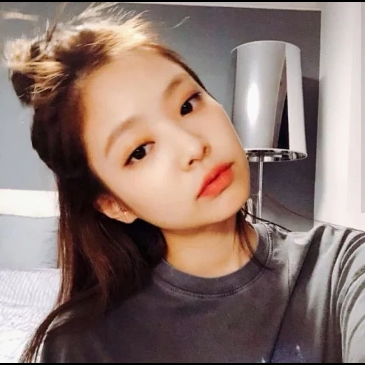 jeune femme, coréens, jenny kim, nouvelle petite amie, jenny black pink selfie