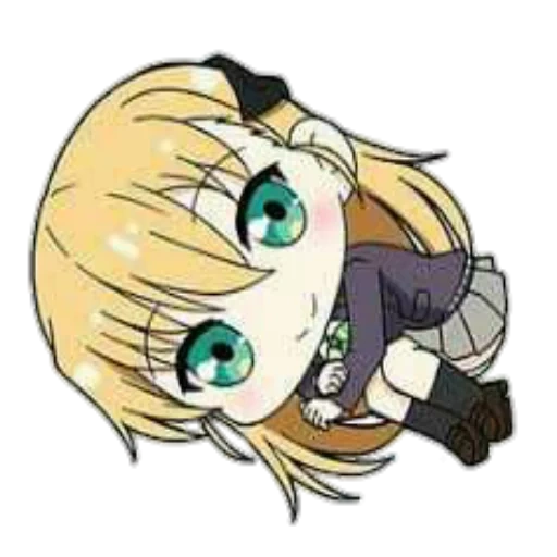 anime, lin chibi, cyber chibi, anime charaktere, sena kashizaki chibi