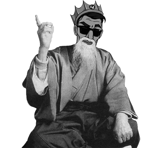 sabio, sabio mem, mem monk sage, morihei wesib confucio, meme de sage china original