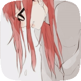 foto, anime vermelho, karin uzumaki art, anime red girl, garota de anime com cabelo ruivo