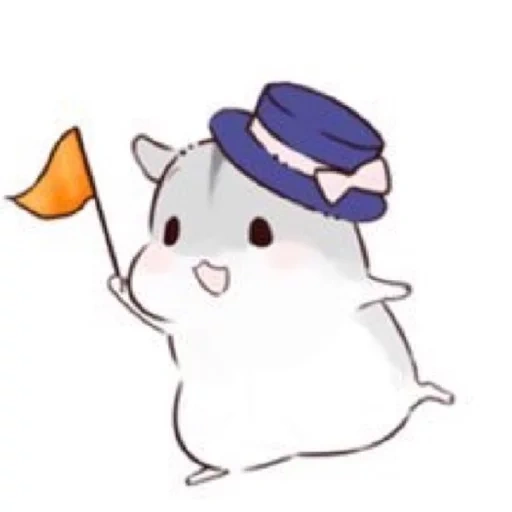 der hamster des anime, süße tiere, der hamster der skizze, hadern chibi grey, anime hamster maskot