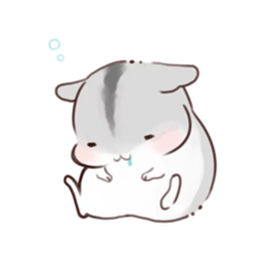 hamster fofo, hamster de esboço, artes de hamster, cinza hamster chibi, esboço de hamster fofo