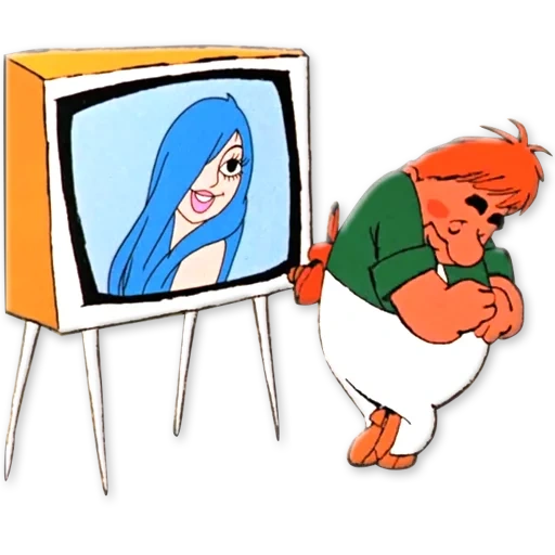 карлсон телевизор, малыш карлсон персонажи, карлсон девушка телевизоре, малыш карлсон мультфильм 1968