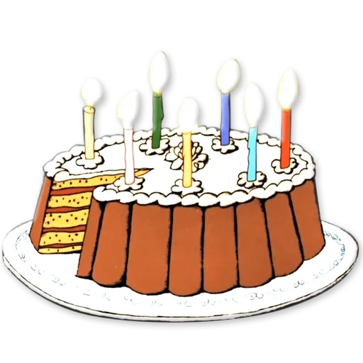 торт свечами, клипарт торт, торт свечками раскраска, торт одной свечкой рисунок, лучше так восемь пирогов одна