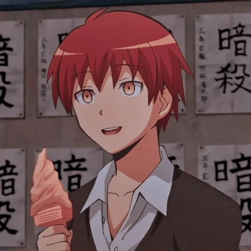 klasse von mörder, karma akaban, karma akabane, kenji akabane, karma akaban anime