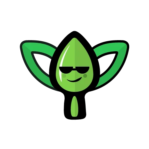 логотип, эльф логотип, пришелец вектор, karma криптовалюта, зеленый инопланетянин