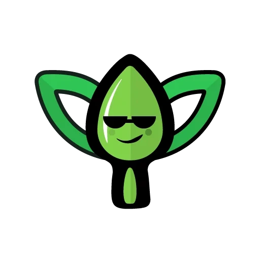 sign, elf logo, alien vector, karma cryptocurrency, green alien